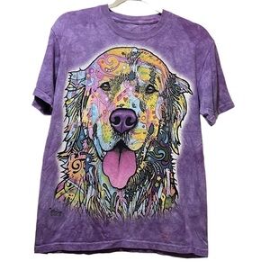 The Mountain Tee Golden Retriever Dog T-Shirt Small